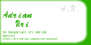 adrian uri business card
